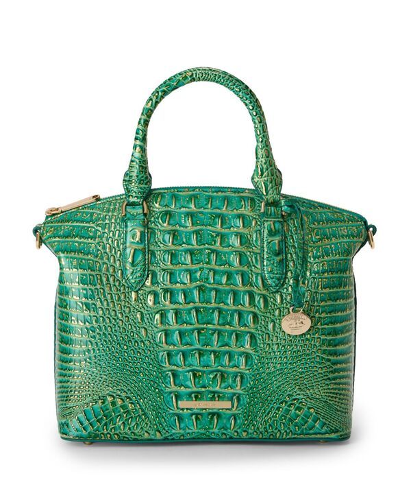 ブランミン レディース バッグ レザー Brahmin Duxbury Melbourne Medium Leather Satchel Handbag Jungle Jewel Melbourne