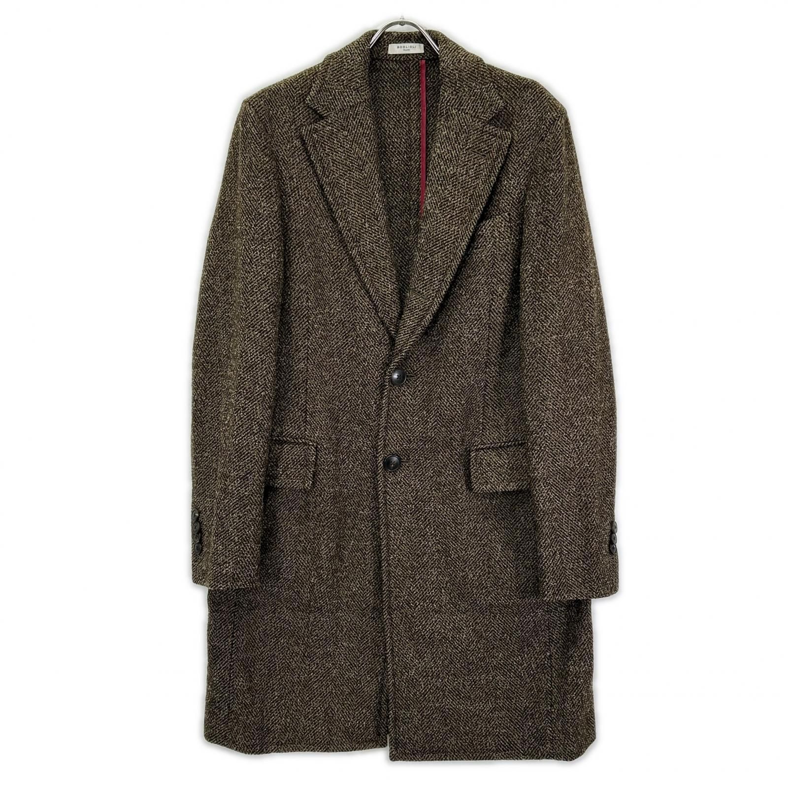 BOGLIOLI ボリオリ C2701Z K.JAKET ブラウン ヘリンボーン ウール
