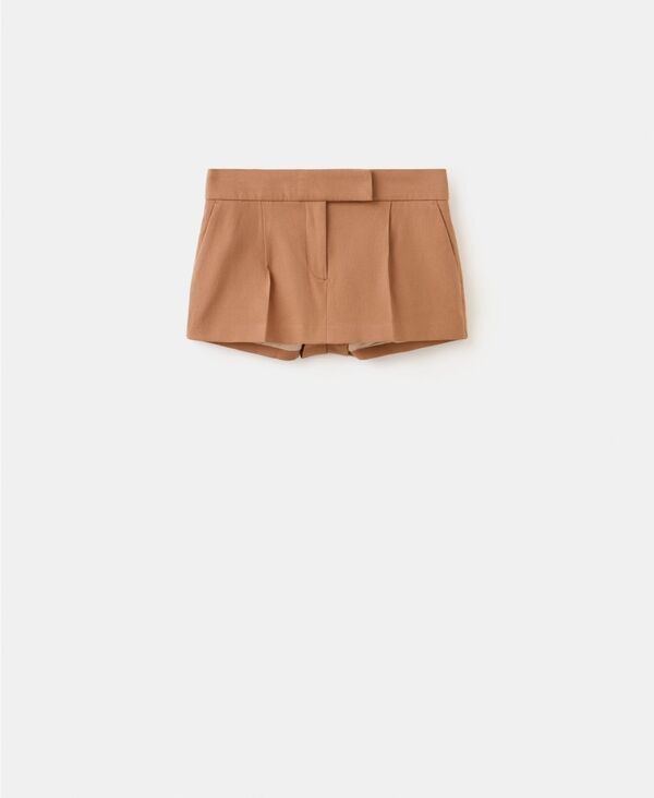 マンゴ レディース ボトムスカート ミニ MANGO Womens Pleats MiniSkirt Nude
