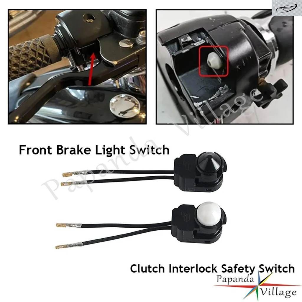 12V プッシュ ボタン 式クラッチインターロック安全スイッチ フロント ブレーキライト スイッチ ハーレー ダイナ FXD 2014-2017 スポーツス 7,157円