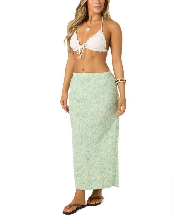 オニール レディース ボトムスカート プリント ミディ ONeill Womens Kavali Paisley Print Midi Skirt Citron