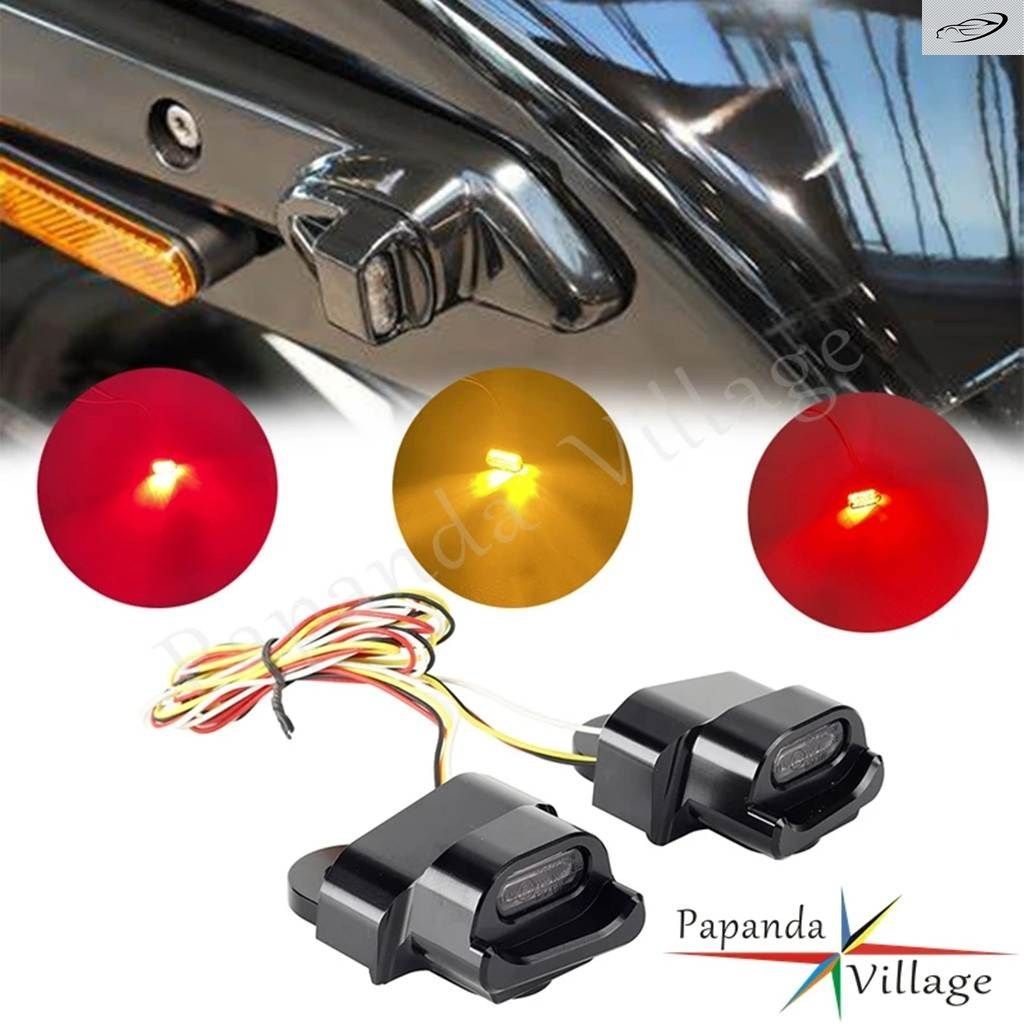 12V ハーレー ナイトスター RH 975 2022-2023 LED トレーラー ストップ モト テールランプ レッド フローティング ウィンカー ブレーキライ