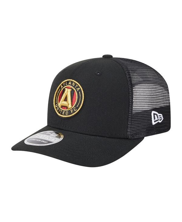 ニューエラ メンズ アクセサリー 帽子 ジャージー New Era Mens Black Atlanta United FC Jersey Hook 9SEVENTY Adjustable Hat B