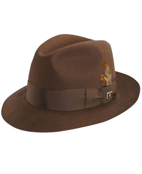 ステイシーアダムス メンズ アクセサリー 帽子 ウール Stacy Adams Mens Cannery Rowool Hat Chocolate チョコレート