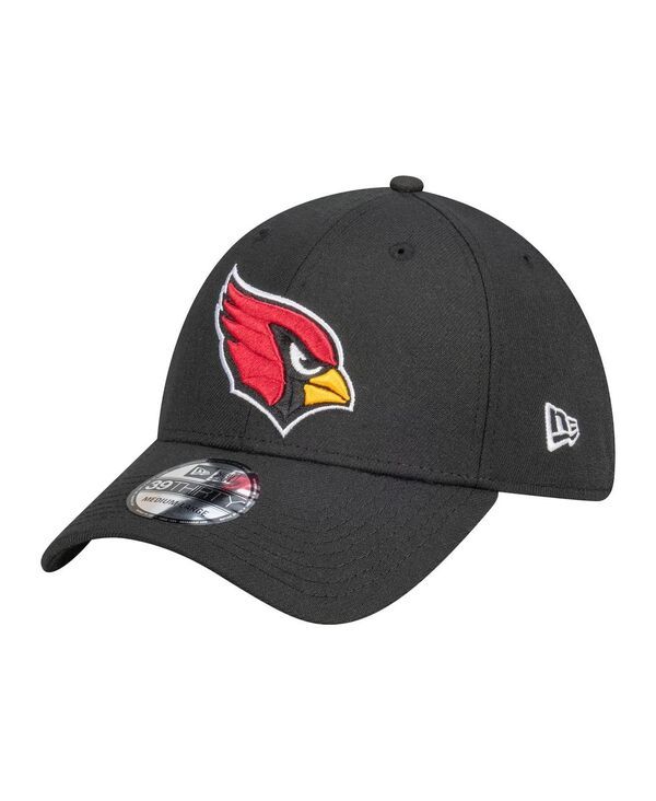 ニューエラ メンズ アクセサリー 帽子 New Era Mens Black Arizona Cardinals Core Team 39THIRTY Flex Hat Black ブラック