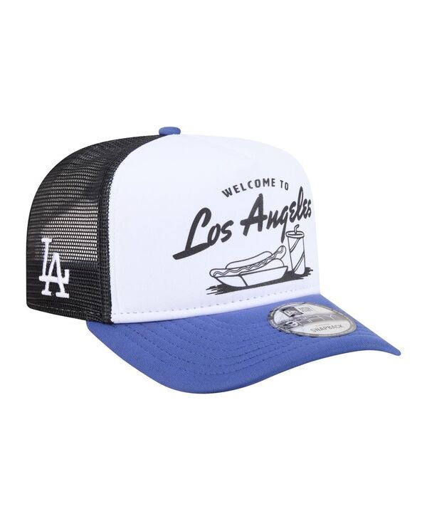 ニューエラ メンズ アクセサリー 帽子 New Era Mens WhiteRoyalos Angeles Dodgers Foodie AFrame 9FIFTY Trucker Snapback