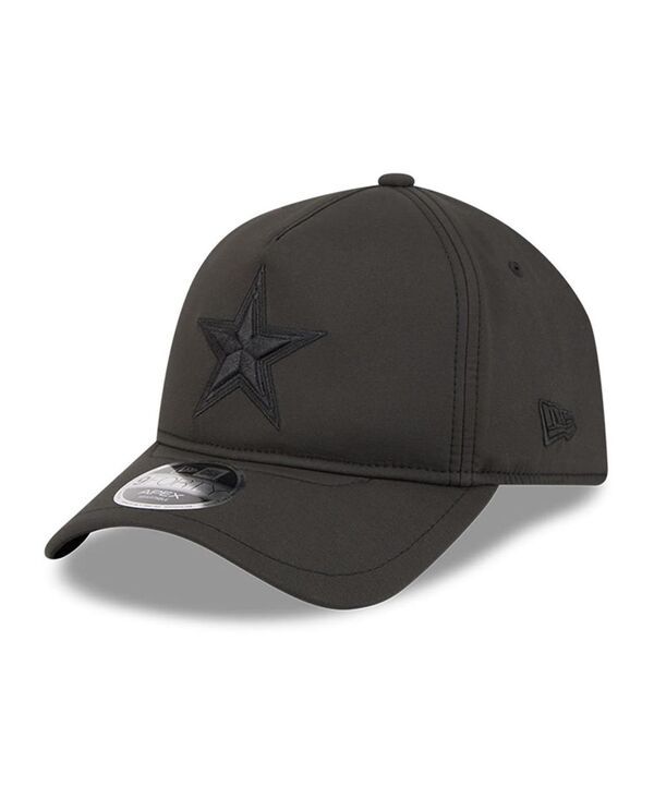 ニューエラ メンズ アクセサリー 帽子 New Era Mens Black Dallas Cowboys Apex 9FORTY Adjustable Hat Black ブラック