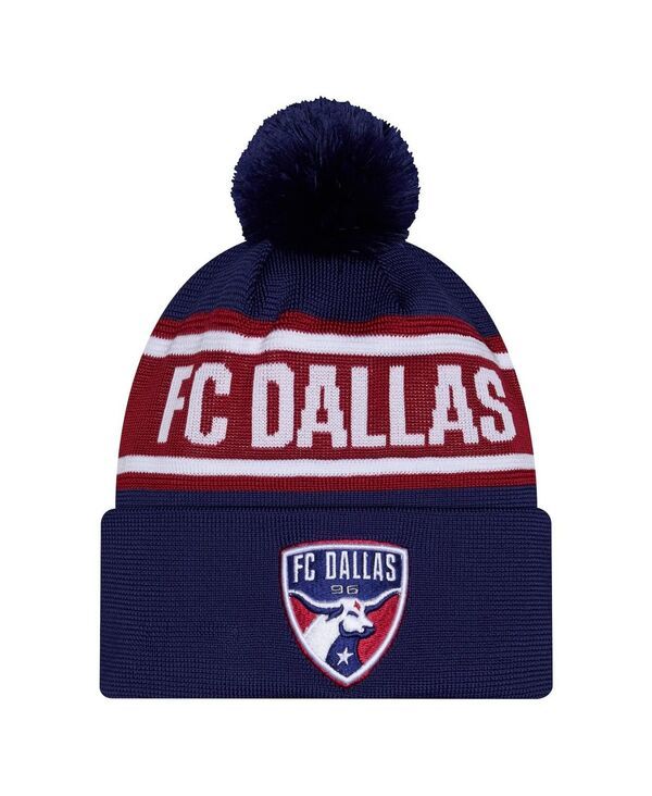 ニューエラ メンズ アクセサリー 帽子 ニット ジャージー New Era Mens Navy FC Dallas 2026 Jersey Hook Cuffed Pom Knit Hat Navy 10,110円