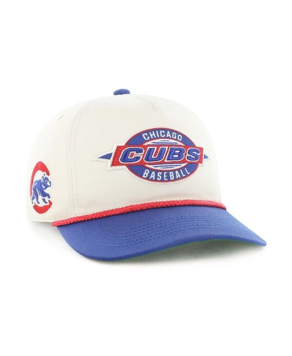 47 ブランド メンズ アクセサリー 帽子 47 Brand Mens Natural Chicago Cubs Frame Out Hitch Adjustable Hat Natural Roya