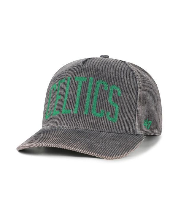 47 ブランド メンズ アクセサリー 帽子 コーデュロイ 47 Brand Mens Charcoal Boston Celtics Reclaim Snowash Corduroy Adjustab