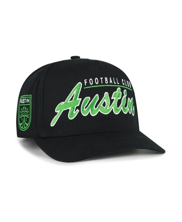 47 ブランド メンズ アクセサリー 帽子 47 Brand Mens Black Austin FC Brushmark Hitch Adjustable Hat Black ブラック