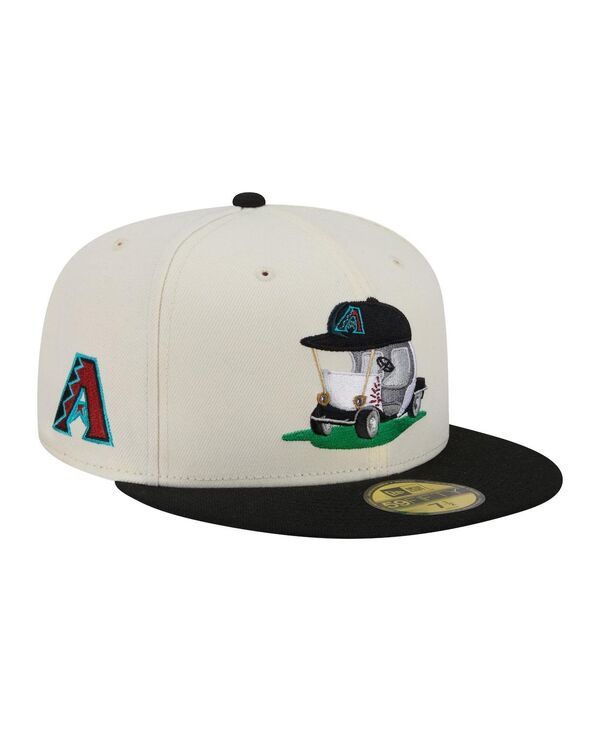 ニューエラ メンズ アクセサリー 帽子 New Era Mens CreamBlack Arizona Diamondbacks Bullpen Cart 59FIFTY Fitted Hat Cre