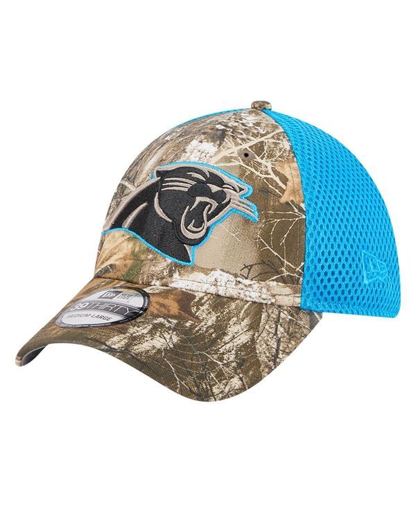 ニューエラ メンズ アクセサリー 帽子 New Era Mens Realtree CamoBlue Carolina Panthers Active 39THIRTY Flex Hat Realtr