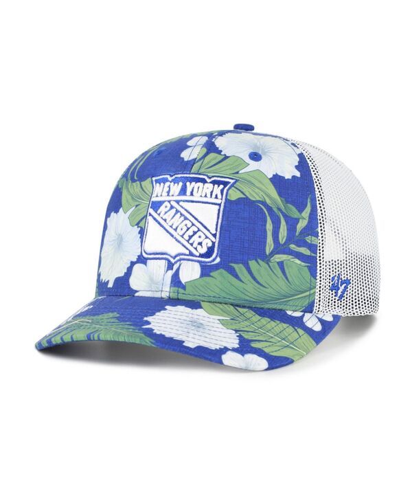 47 ブランド メンズ アクセサリー 帽子 47 Brand Mens RoyalWhite New York Rangers Beach Side Adjustable Trucker Hat Ro