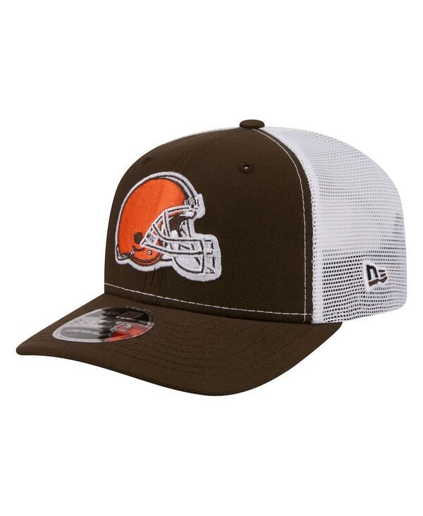 ニューエラ メンズ アクセサリー 帽子 New Era Mens Brown Cleveland Browns 9SEVENTY Trucker Adjustable Hat Brown ブラウン