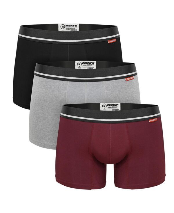 モスマン メンズ アンダーウェア 靴下 Mosmann Australia 3Pack Bamboo Trunks Louve No Color