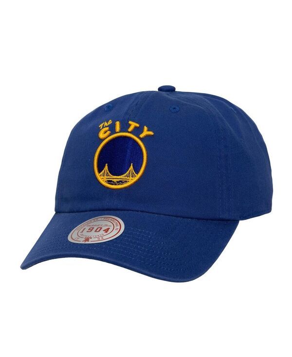 ミッチェルネス メンズ アクセサリー 帽子 Mitchell Ness Mens Navy Golden State Warriors Hardwood Classics 1904 Adjustabl