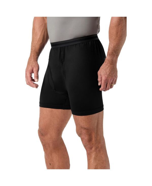 キングサイズ メンズ アンダーウェア ボクサーパンツ トール KingSize Mens Big Tall Performance Flex Boxer Briefs Black ブラック