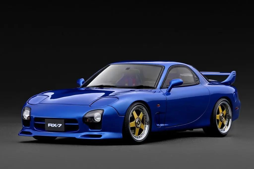 【新品】ミニカー 1/18 Mazda RX-7 Mazda Speed A-spec (FD3S)(ブルーメタリック) [IG3944]