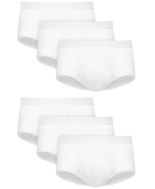 ヘインズ メンズ アンダーウェア 靴下 コットン Hanes Mens Ultimate Cotton Briefs 6Pack White ホワイト