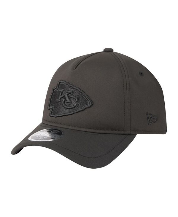 ニューエラ メンズ アクセサリー 帽子 New Era Mens Blackansas City Chiefs Apex 9FORTY Adjustable Hat Black ブラック