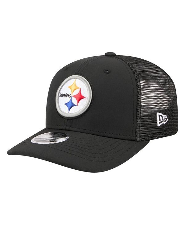 ニューエラ メンズ アクセサリー 帽子 Tシャツ New Era Mens Black Pittsburgh Steelers 9SEVENTY Trucker Adjustable Hat Blac 11,005円