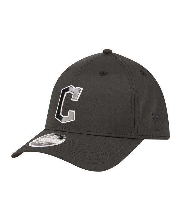 ニューエラ メンズ アクセサリー 帽子 トール New Era Mens Black Cleveland Guardians Metallic 39THIRTY MCrown Flex Hat Bla 10,636円