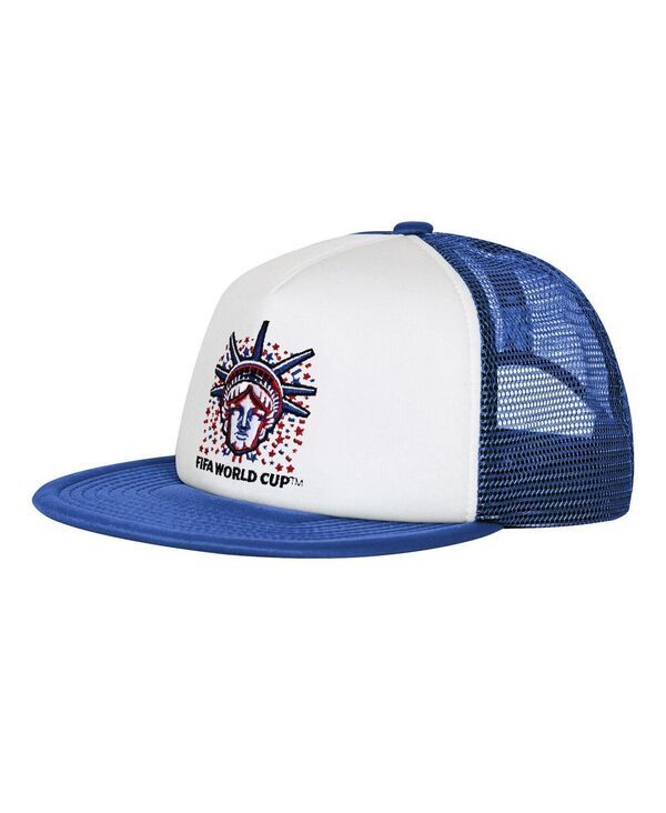 アウタースタッフ メンズ アクセサリー 帽子 Outerstuff Mens WhiteRoyal USMNT Defender Adjustable Trucker Hat White Royal