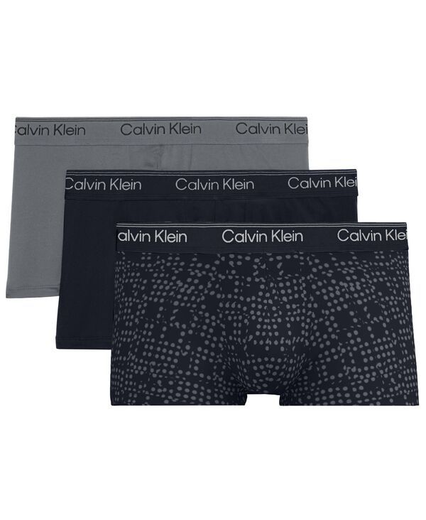 カルバンクライン メンズ アンダーウェア 靴下 ローライズ Calvin Klein Mens LowRise Trunks 3Pack ShortlinesCut Circle ShortlineM