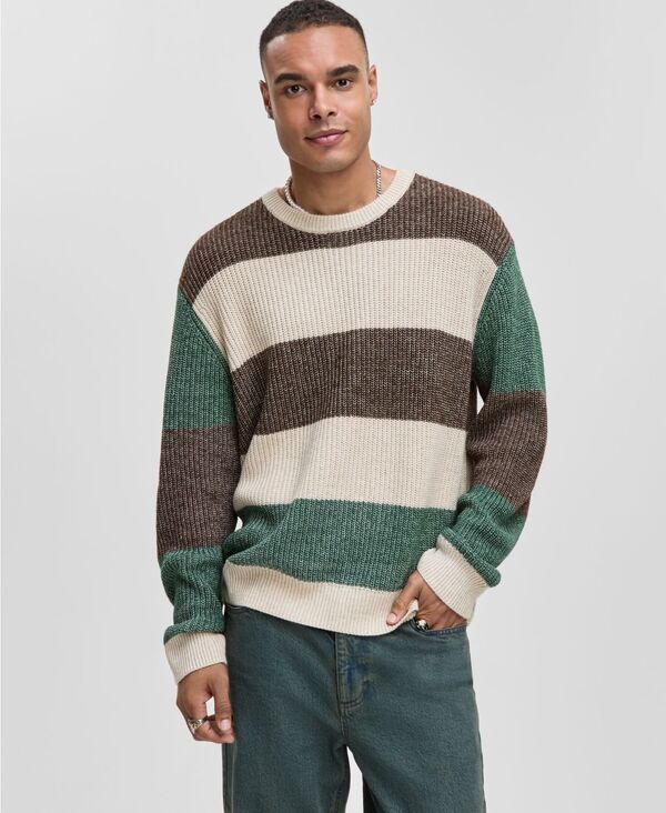 モードオブワン メンズ アウター ニット・セーター クルーネック 長袖 Mode of One Mens LongSleeve Relaxed Crewneck Sweater Cedar Balsa 7,004円