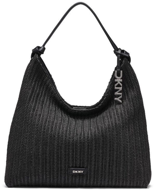 ダナ キャラン ニューヨーク レディース バッグ DKNY Paularge Hobo Handbag BlackSilver ブラック
