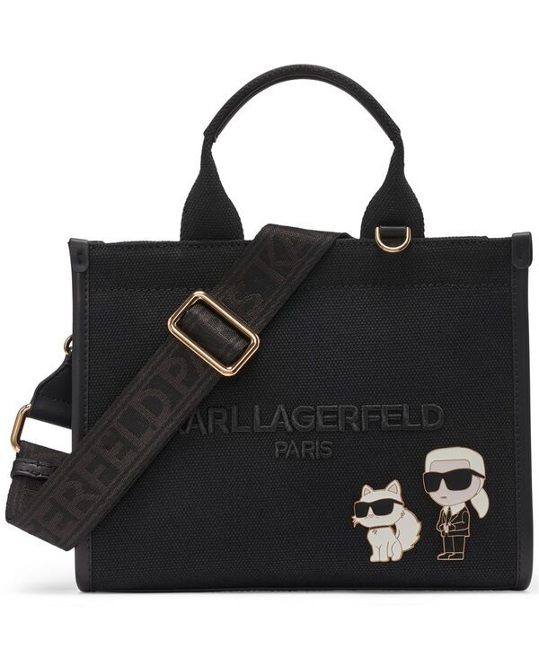 カール ラガーフェルド レディース バッグ KARLAGERFELD PARIS Kristina Small Satchel Handbag Black ブラック