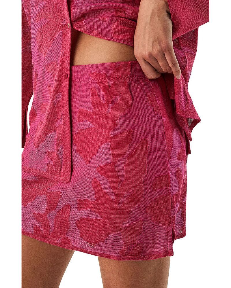 ヴィックス パウラ ハーマニー レディース ボトムスカート ミニット ViX Paula Hermanny Lara Knit Mini Skirt Swim CoverUp Florima