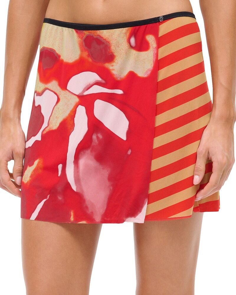 スタウド レディース ボトムスカート STAUD Sandskirt Swim CoverUp Red Zone レッド