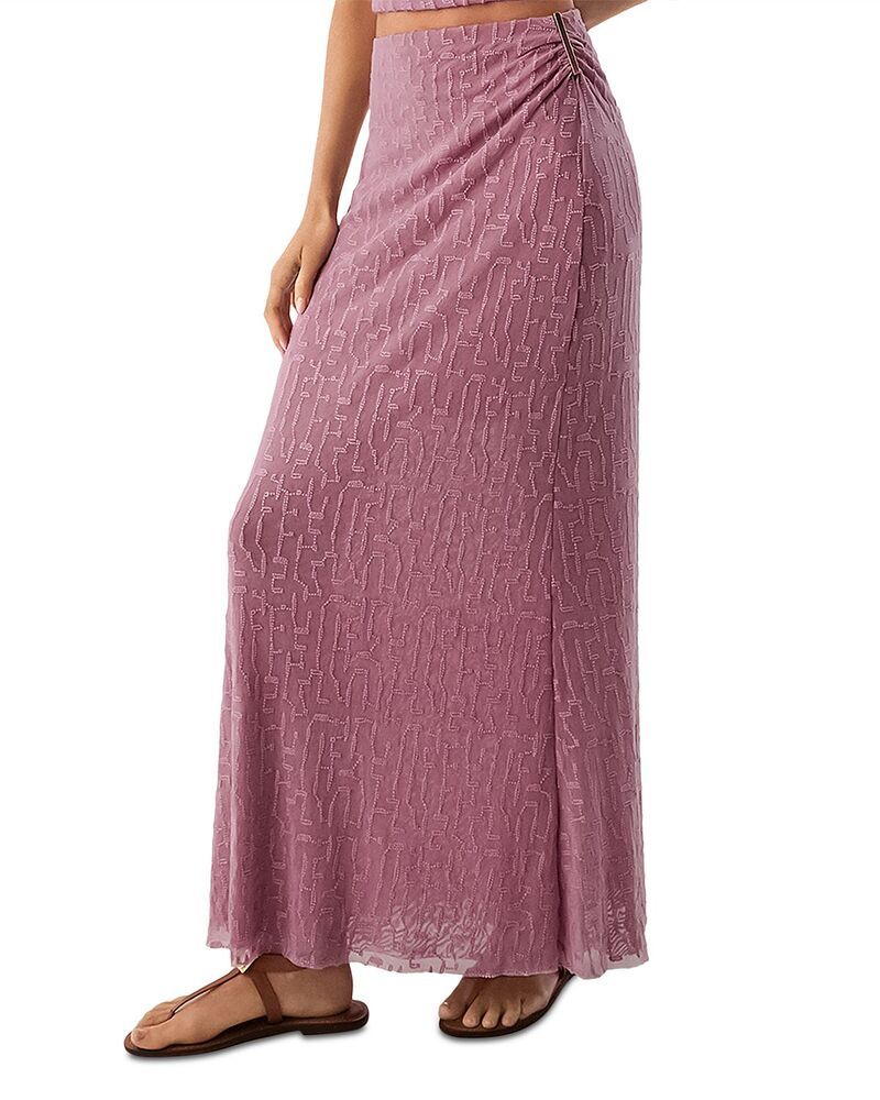 ヴィックス パウラ ハーマニー レディース ボトムスカート マキシ ViX Paula Hermanny Anora Swim Cover Up Maxi Skirt Floraline
