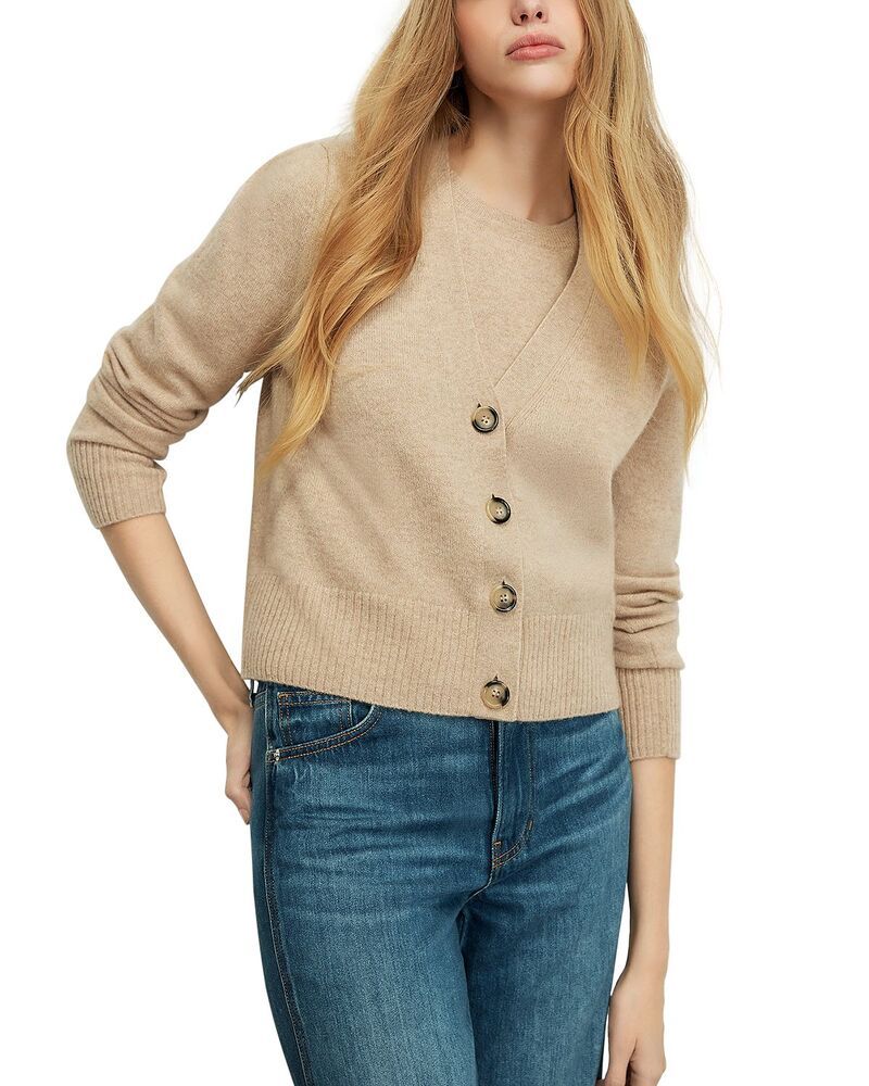 ヴェロニカ ベアード レディース アウター カーディガン Veronica Beard Solene Cashmere Cardigan Oatmeal オートミール