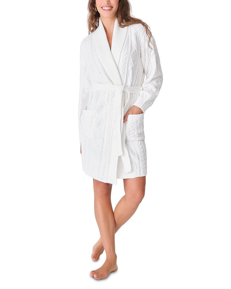 ピージェイサルベージ レディース アンダーウェア ナイトウェア ニット PJ Salvage Cable Knit Robe Ivory アイボリー 15,106円