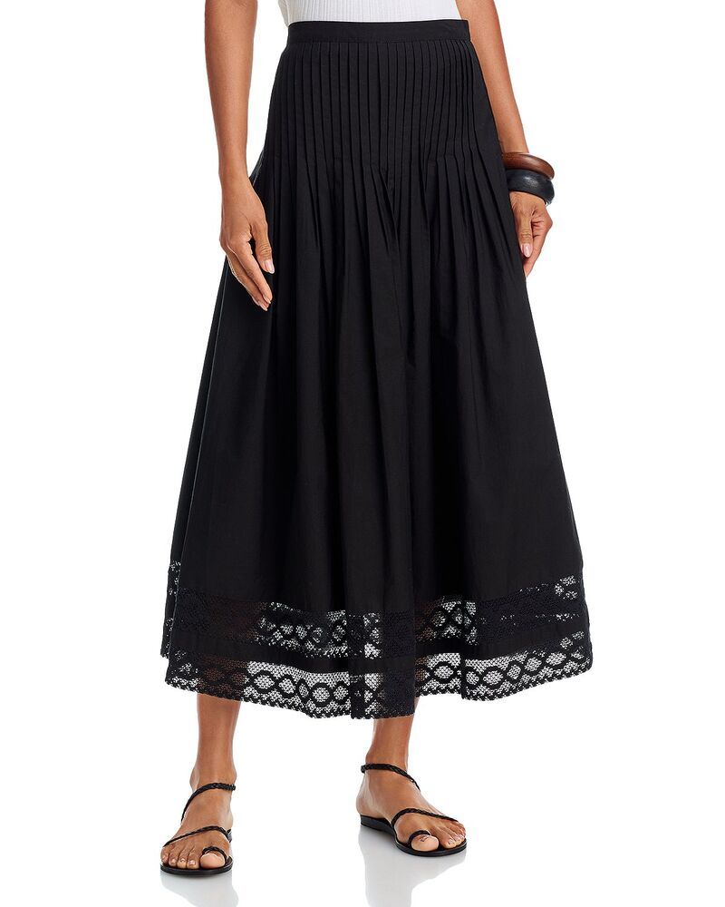 ザ・グレート レディース ボトムスカート THE GREAT The Structu red Victorian Skirt Black ブラック