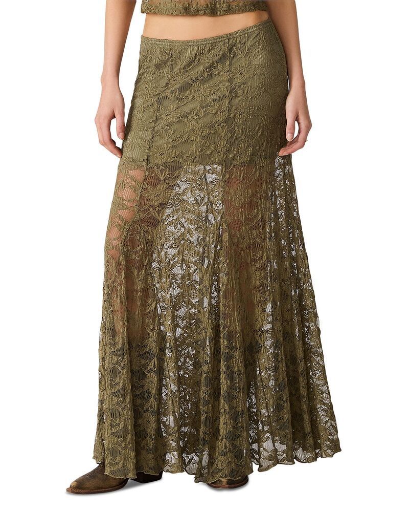 スティーブ マデン レディース ボトムスカート レース STEVE MADDEN Mirabelace Skirt Mountain Green グリーン