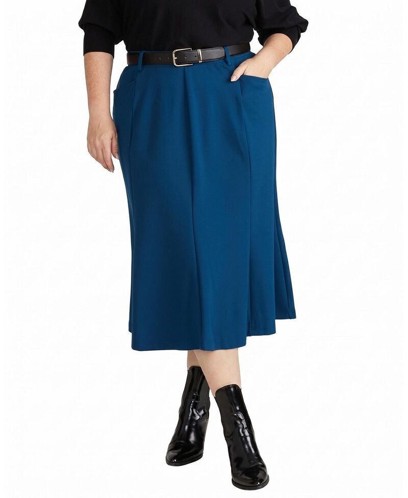 ユニバーサル スタンダード レディース ボトムスカート プラスサイズ Universal Standard Womens Plus Carla Ponte Skirt Deep Teal ティール