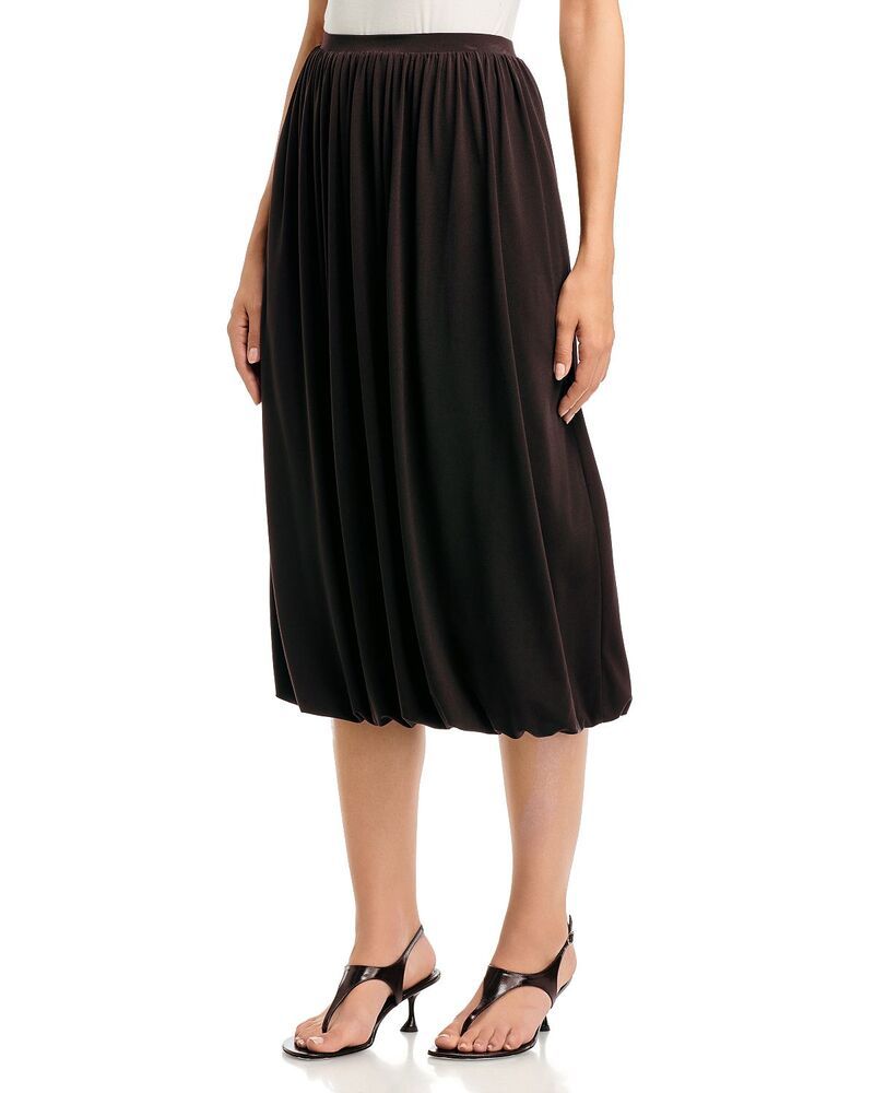 ヴィンス レディース ボトムスカート Vince Pull On Bubble Hem Skirt Smoked Truffle スモーク