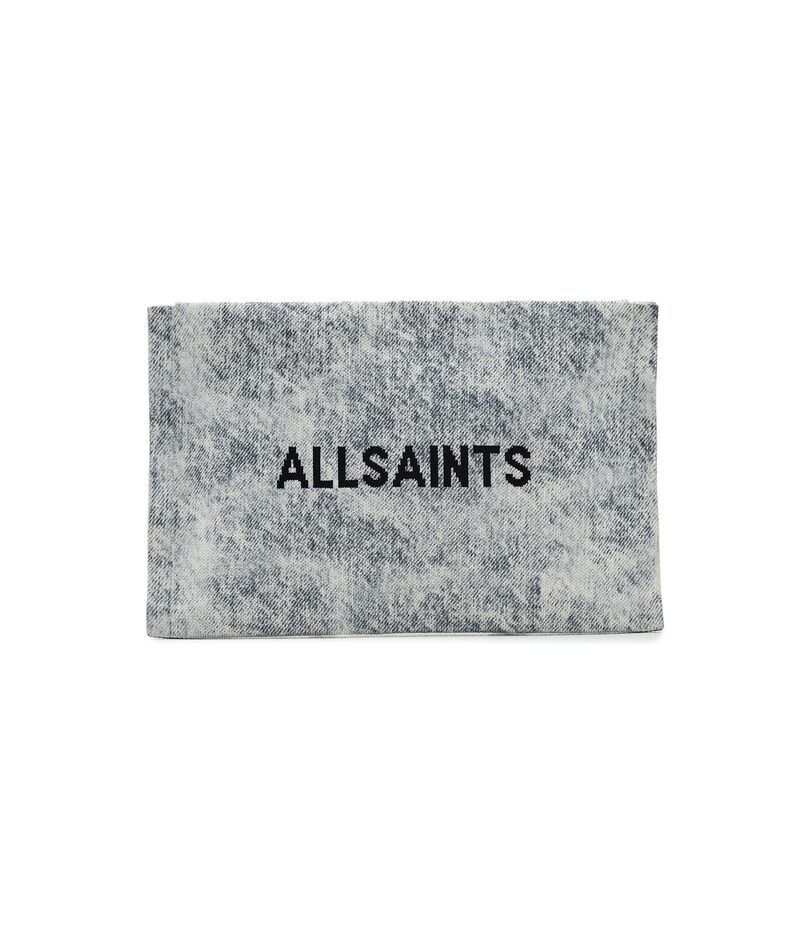 オールセインツ レディース バッグ デニム AllSaints Izzy Denim Clutch Washed Grey グレー