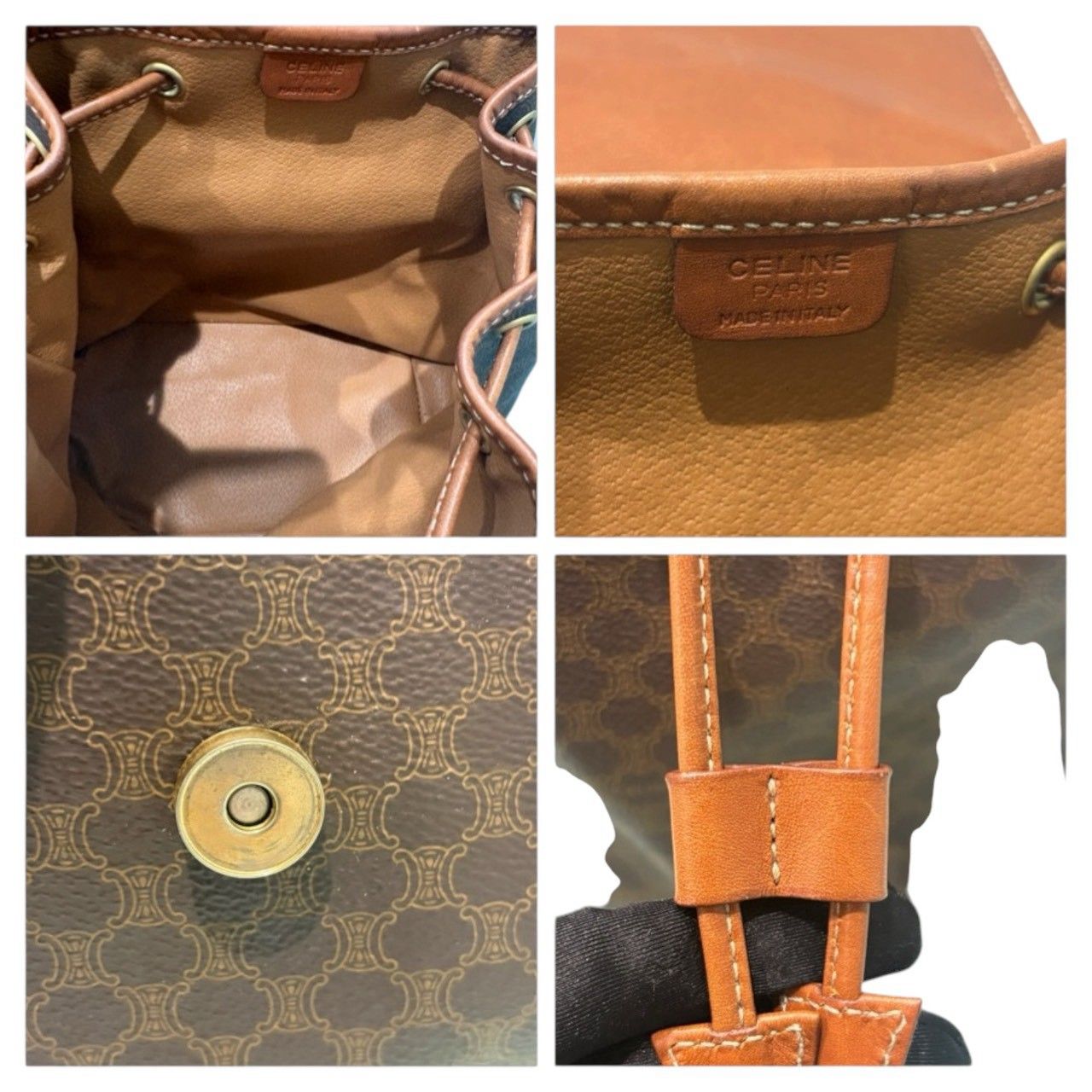 専用✺【美品】CELINE マカダム リュック オールドセリーヌ ブラウン 
