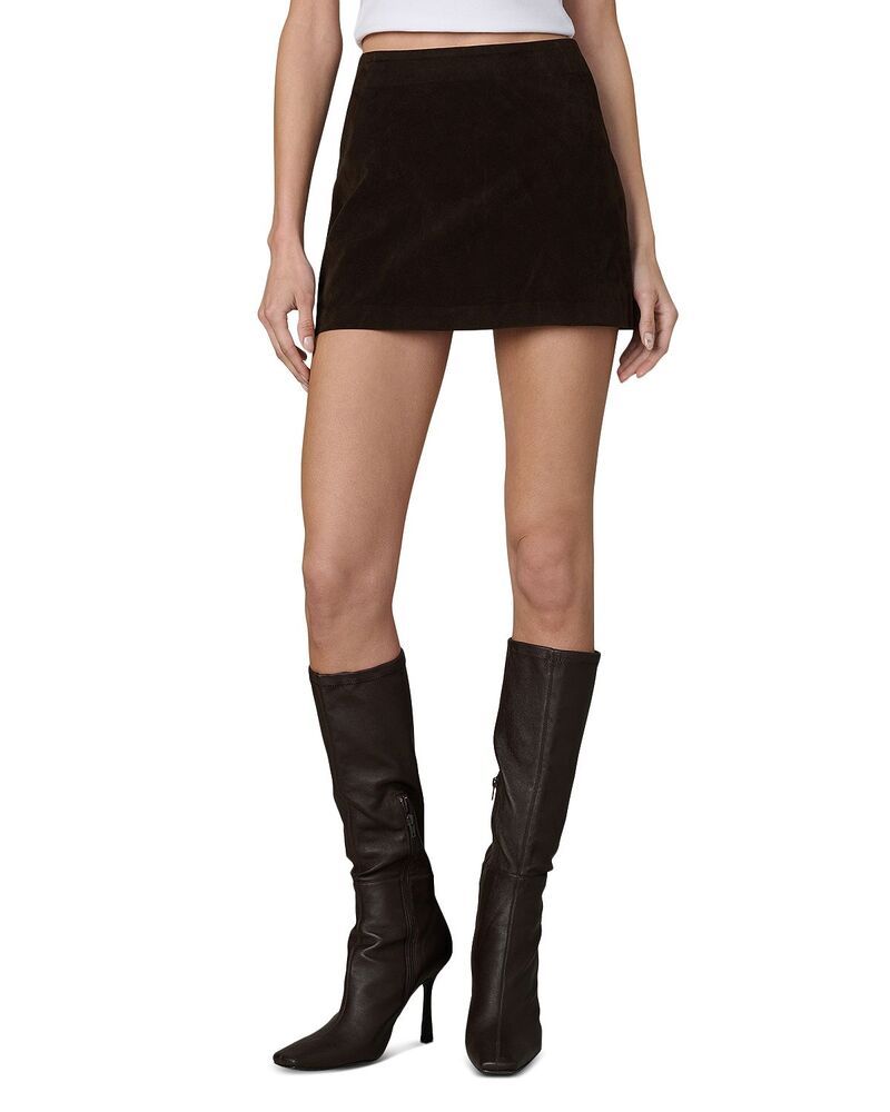 ジョーズジーンズ レディース ボトムスカート ミニ スエード Joes Jeans The Faux Suede Mini Skirt Dark Chocolate チョコレート