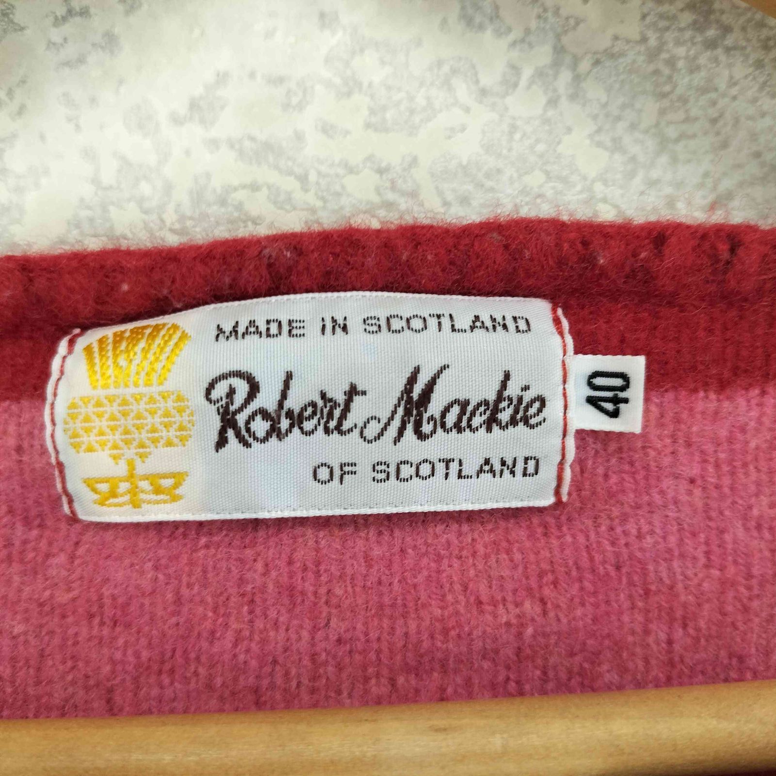 ユーズドフルギ USED古着 MADE IN SCOTLAND ボーダー ニット セーター