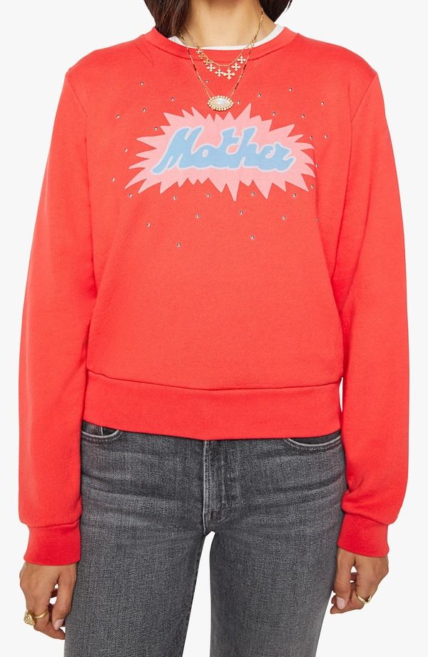 マザー レディース アウター パーカー・スウェット シャツ グラフィック MOTHER The Dorito Camper Graphic Sweatshirt LIL FIREWORK
