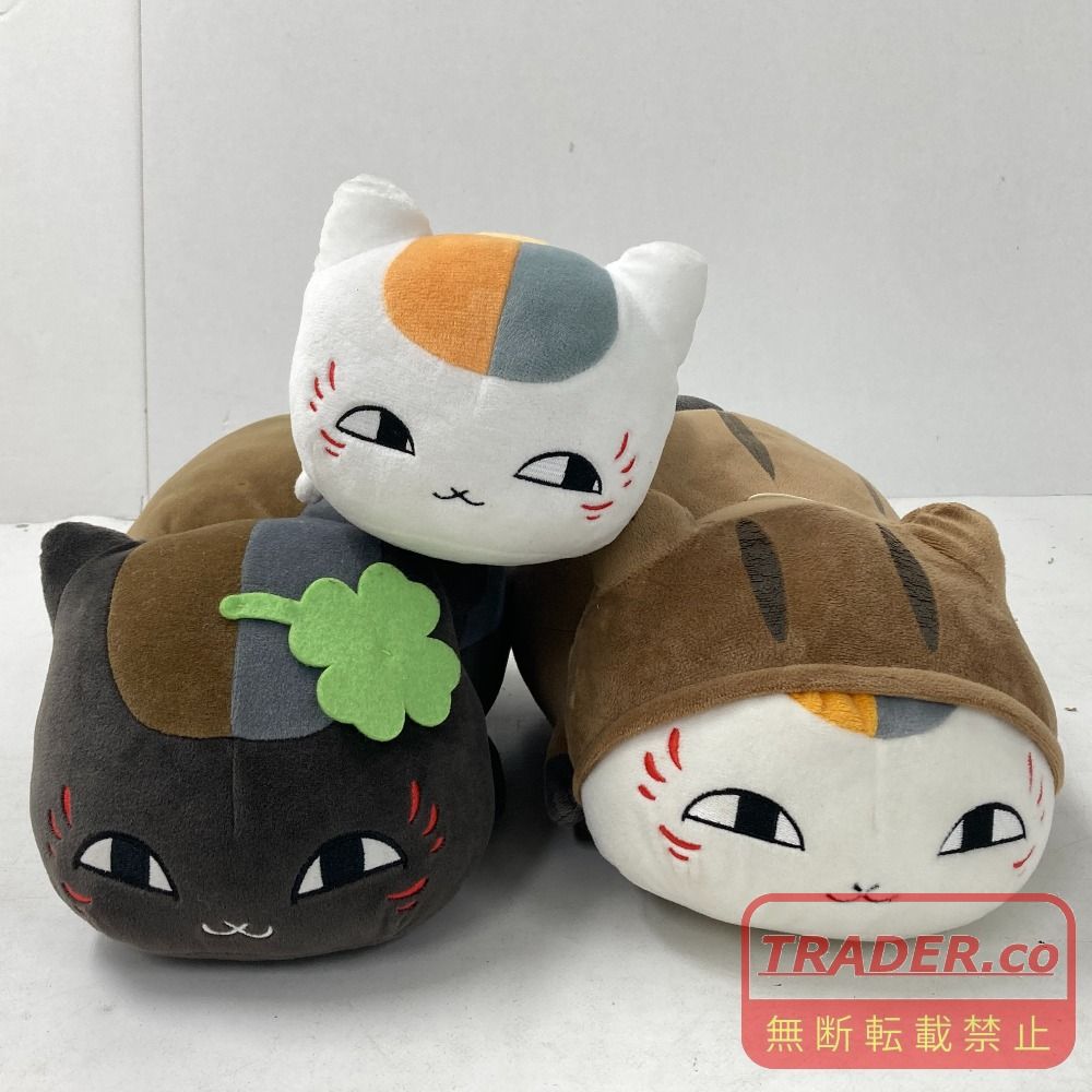02w26865 夏目友人帳 ニャンコ先生 ぬいぐるみ/グッズ/ガラス皿/食器