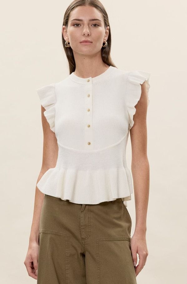 レベッカテイラー レディース アウター パーカー・スウェット セーター ニット Rebecca Taylorhea Knit Sweater Ivory アイボリー