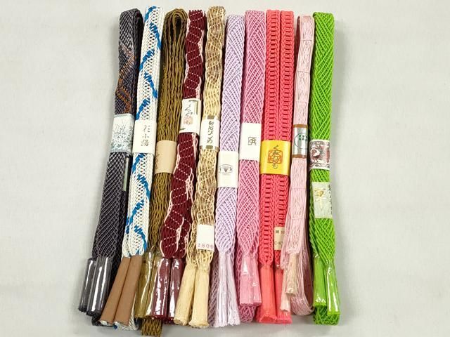 平和屋着物＊夏物　和装小物　上質な帯締め10本セット　逸品　未使用　CABK4927qe