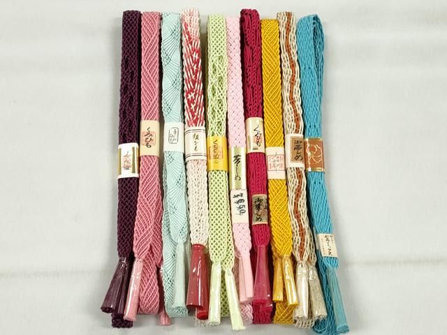 平和屋着物＊夏物　和装小物　上質な帯締め10本セット　逸品　未使用　CABK4949qe